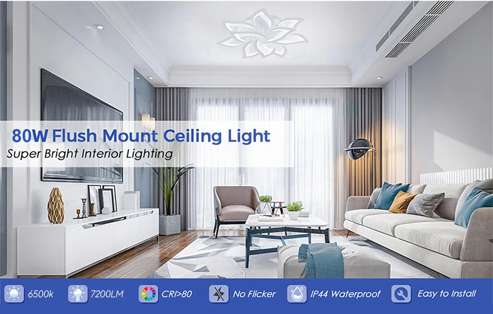 Nordic Ceiling Pendant Lamps Flowers Ceiling Chandeliers Living Room Restaurant Bedroom Decor Modern LED Ceiling Lights Fixture