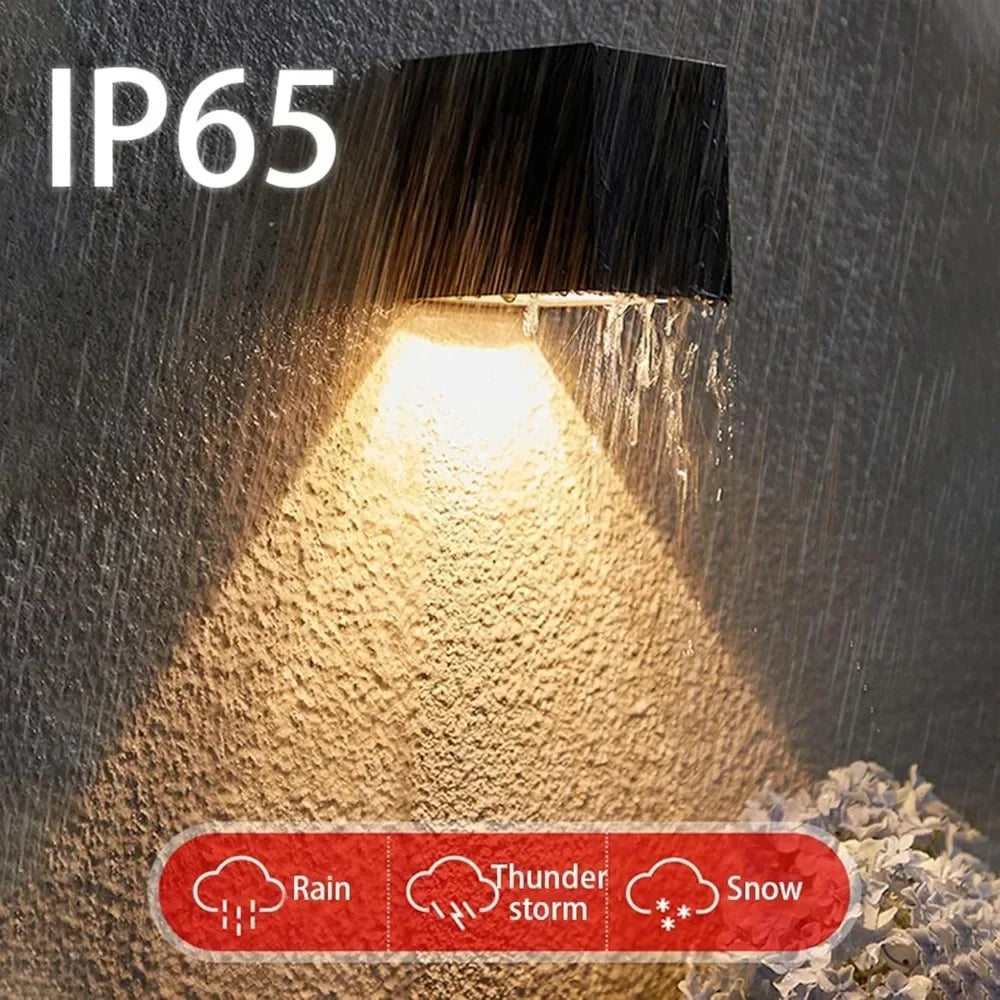 Solar Wall Light with Wide Beam