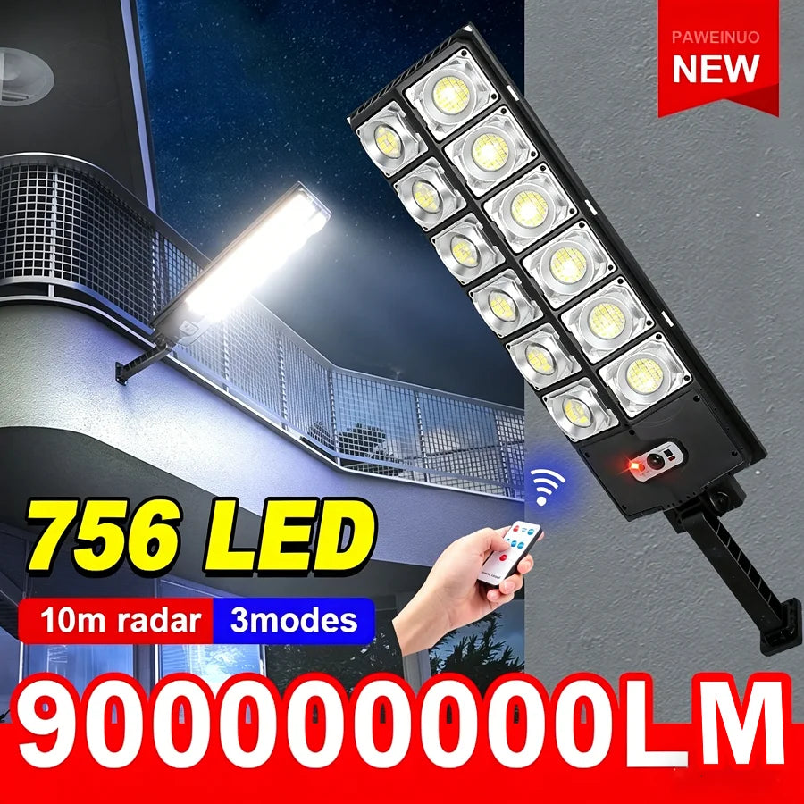 Motion Sensor Solar Street Lamp Ultra Bright External Solar Lamp Yard Garden Lantern