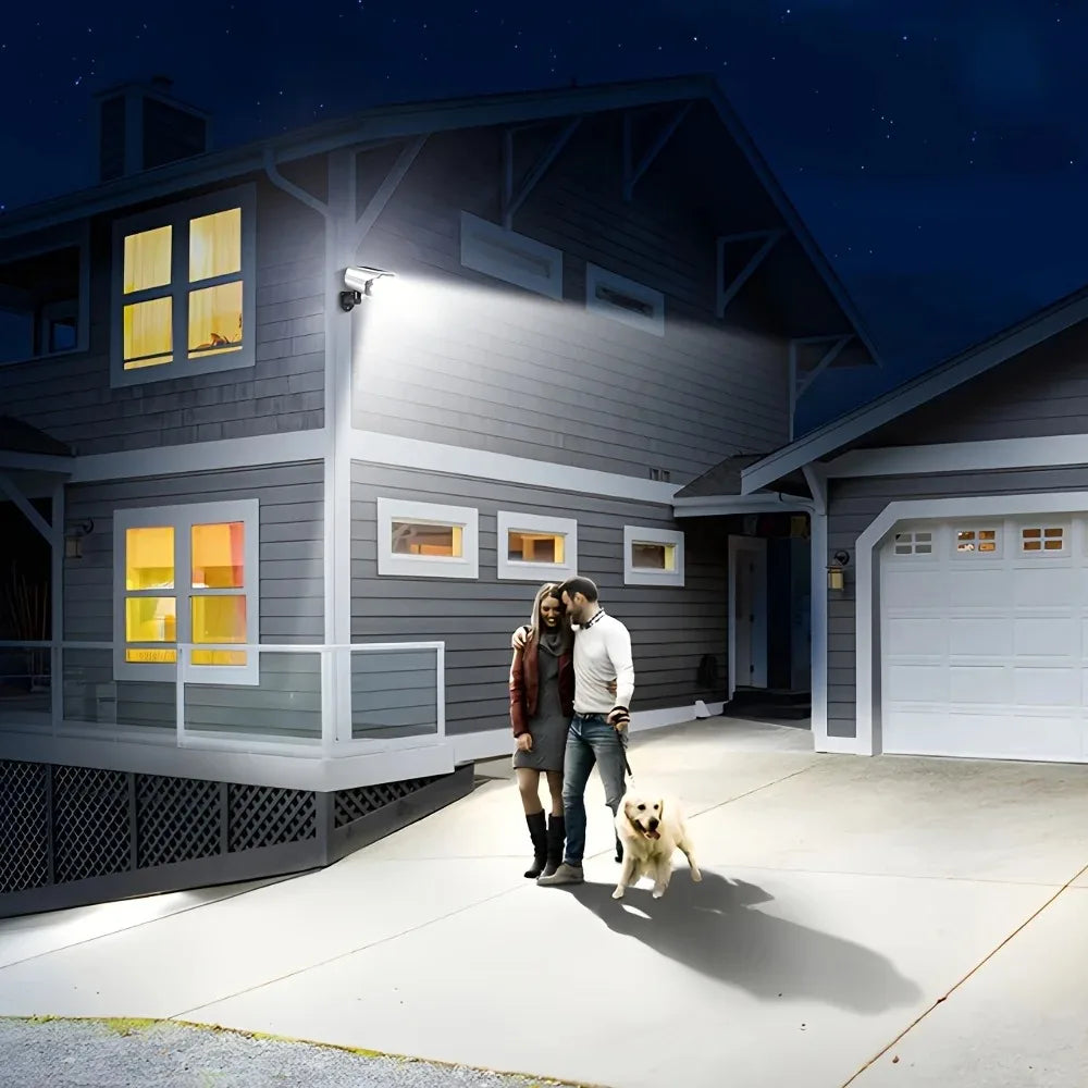Outdoor Motion Sensor Solar Lights 77LED Solar Motion Sensor LED Light Outdoor Camera Porch Garden Wireless Security Floodlights