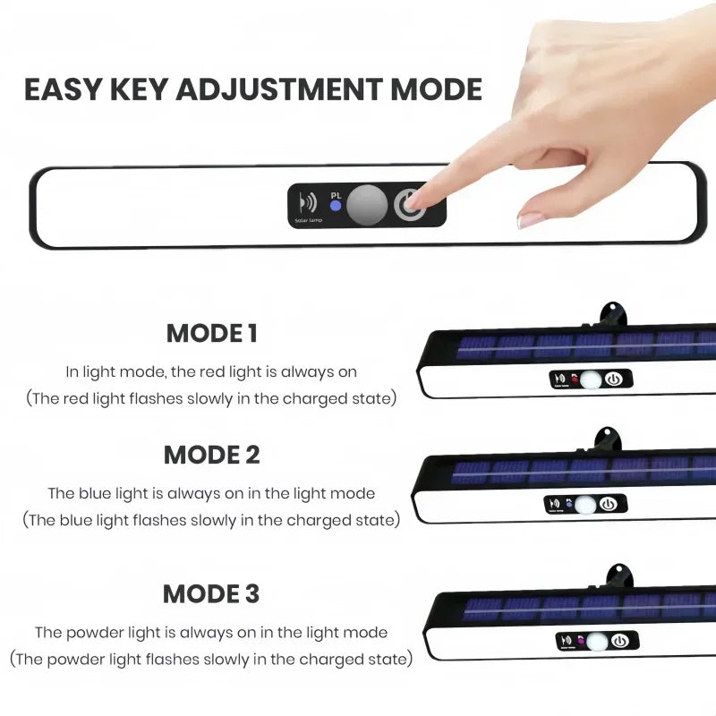 Newest Solar LED Light 300000LM Outdoor Solar Lamp Of Motion Sensor 4 Mode Waterproof IP65 Solar Garden Light Street Yard