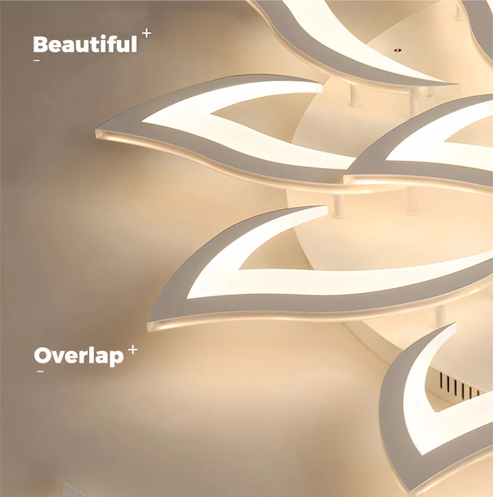 Nordic Ceiling Pendant Lamps Flowers Ceiling Chandeliers Living Room Restaurant Bedroom Decor Modern LED Ceiling Lights Fixture