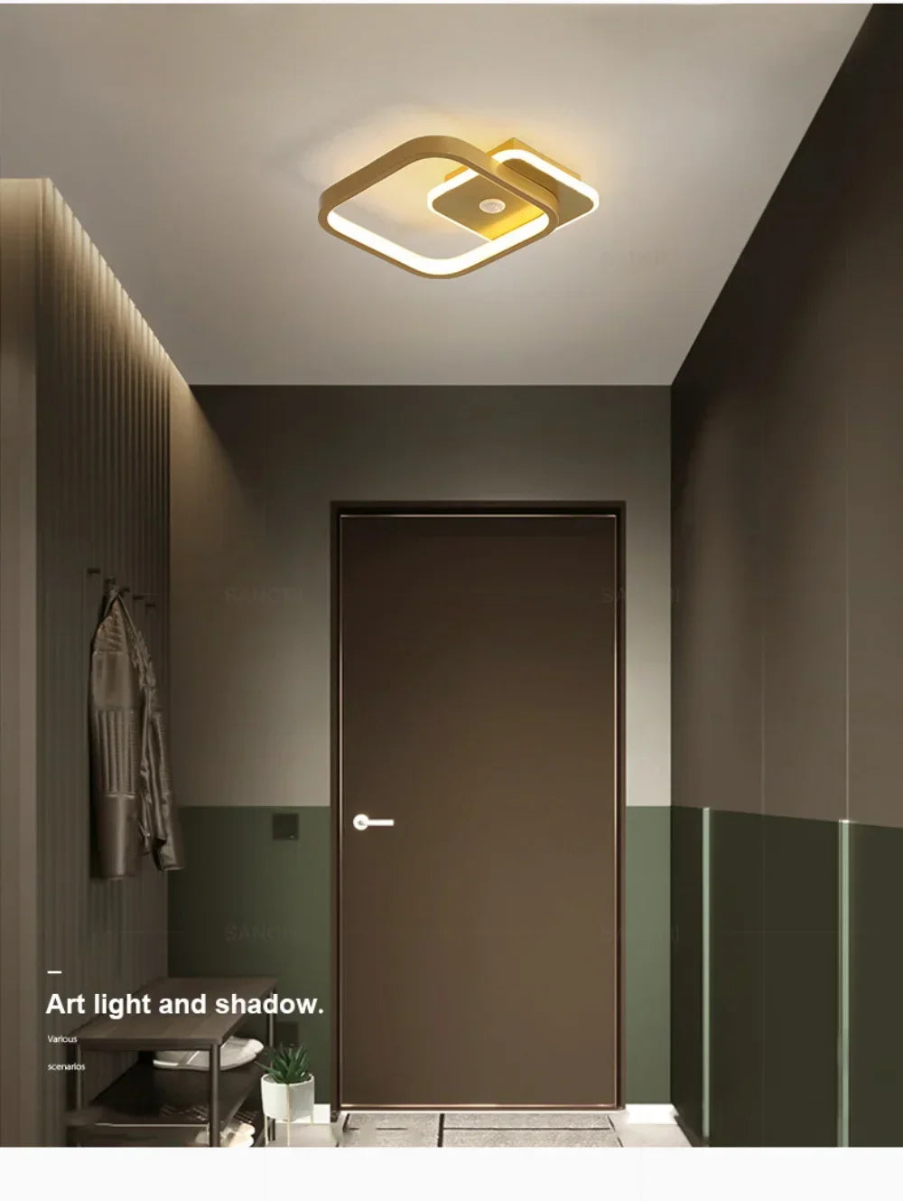 Modern LED Ceiling Lamp For Living Room Bedroom Aisle Corridor  Stairs Ceiling Light Motion Sensor Chandelier Lighting Fixture