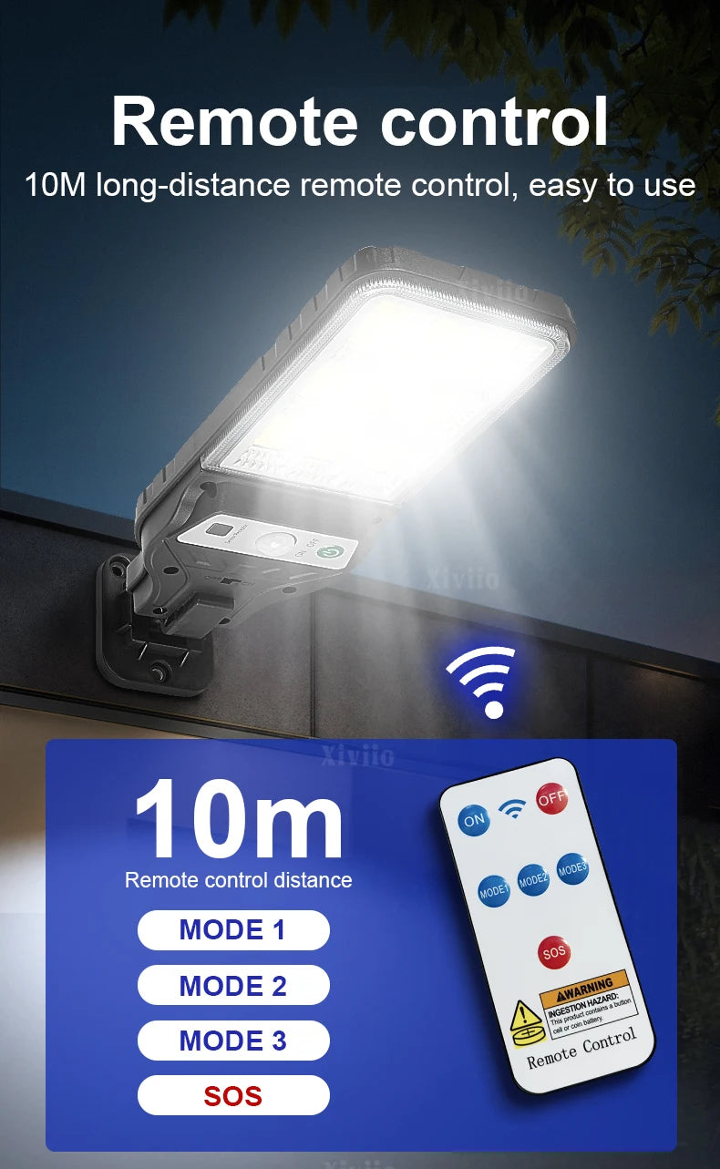 1500W High Power Solar LED Lamp Super Bright Street Light Waterproof Motion Sensor Solar Garden Light Outdoor Yard Garage Lights