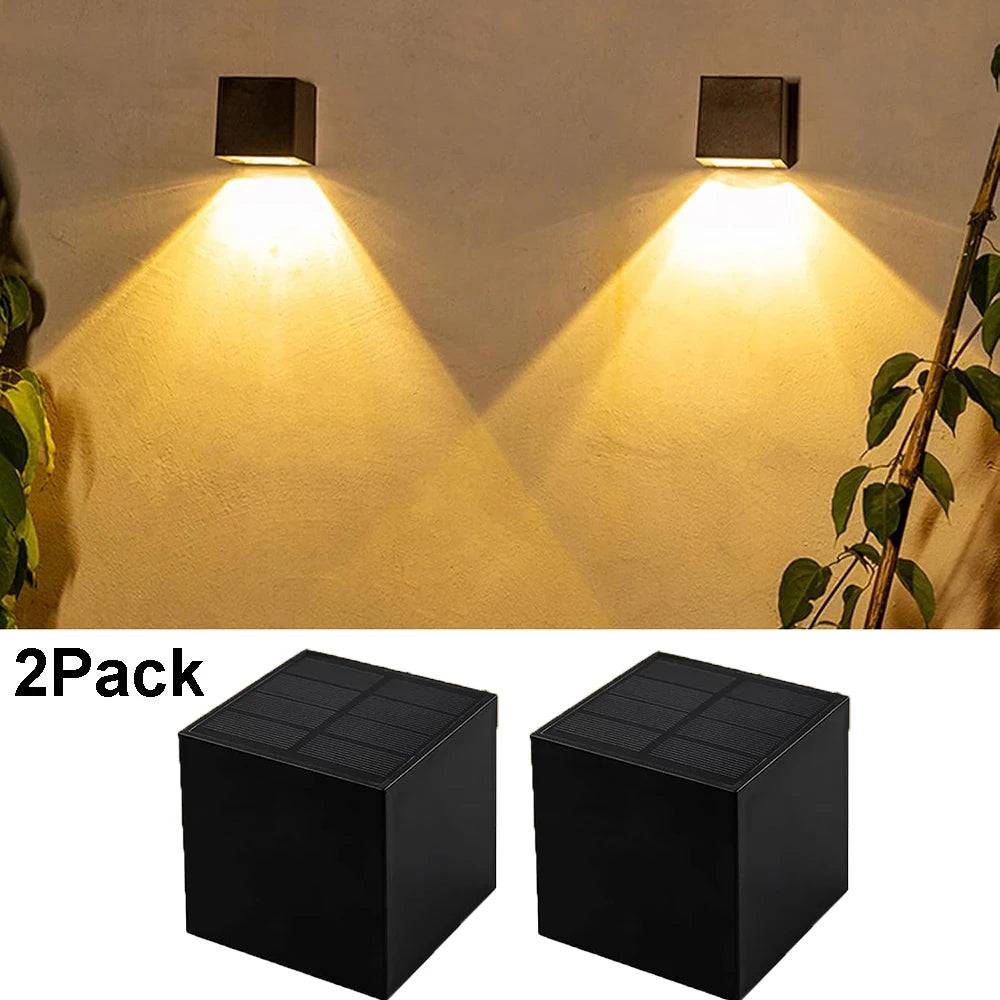 Solar Wall Light with Wide Beam