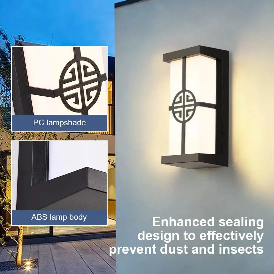 Motion Sensor LED Wall Light 16W Indoor&Outdoor Waterproof IP66 Porch Wall Lamp Home Sconce Decoration Lighting