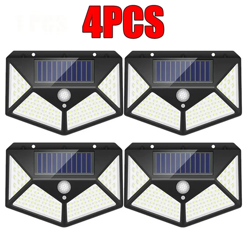 New Upgrade Solar, Street Light 12/8/6/4/2/1Pcs Outdoor Solar Wall Lamp PIR Motion Sensor Powered Sunlight for Garden Courtyard