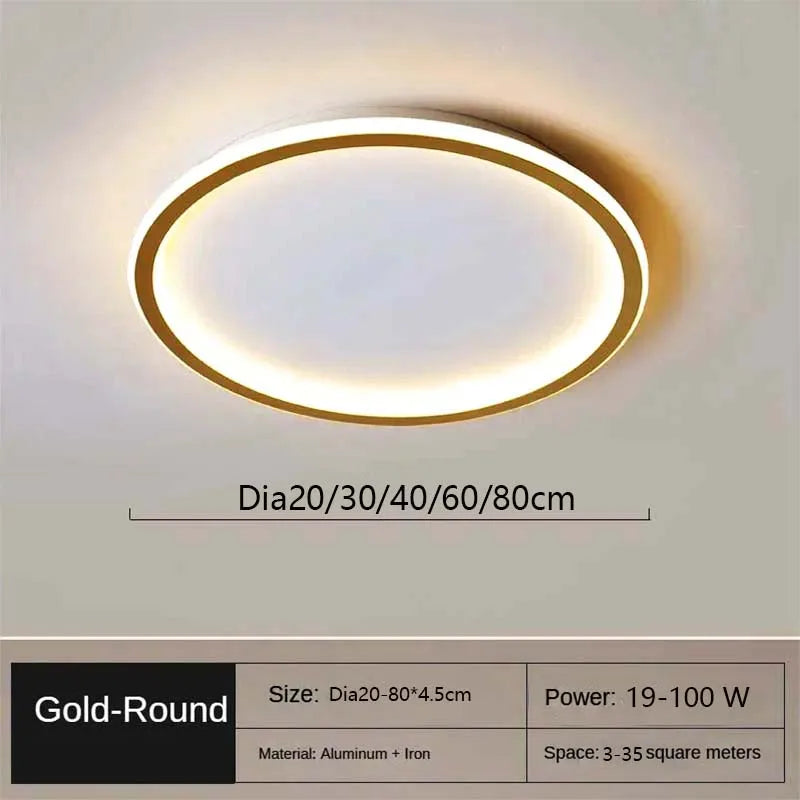 LED Modern Ceiling Light, Living Room, Bedroom, Hallway, Balcony, Circular Light, Pendant Lamp, Indoor Ceiling Lighting Fixture