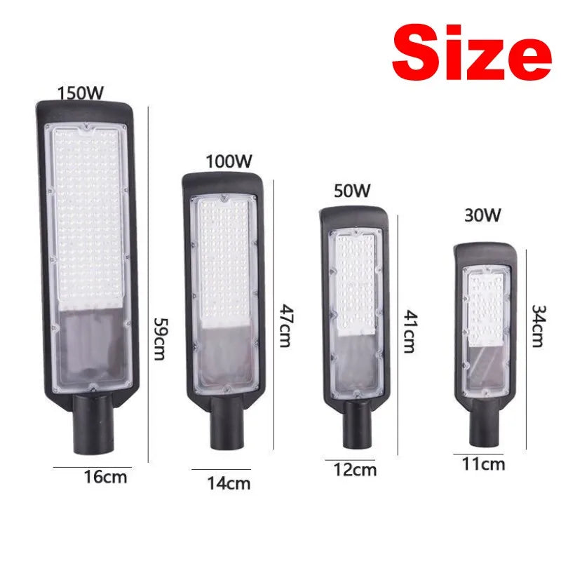 30W 50W 100W Street Light-150W LED OutdoorLights for Garden Lights Road Lamp AC110V 220V 230V 240V COB Streetlight Lighting