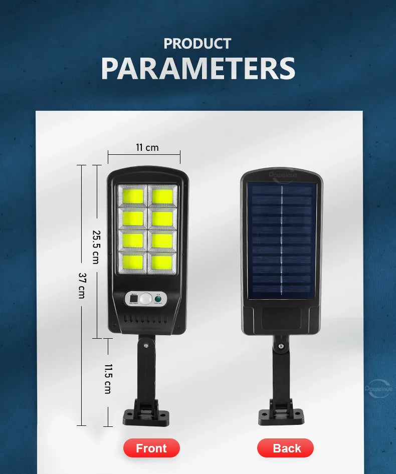 Super Bright 1008-LED Solar Lights Outdoor Street Lamp 3 modes IPX65 Waterproof Garden Lighting With Smart Motion Sensor