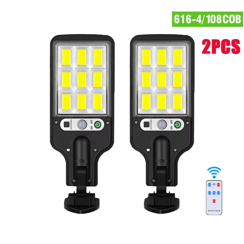 Newest Solar LED Light 300000LM Outdoor Solar Lamp Of Motion Sensor 4 Mode Waterproof IP65 Solar Garden Light Street Yard
