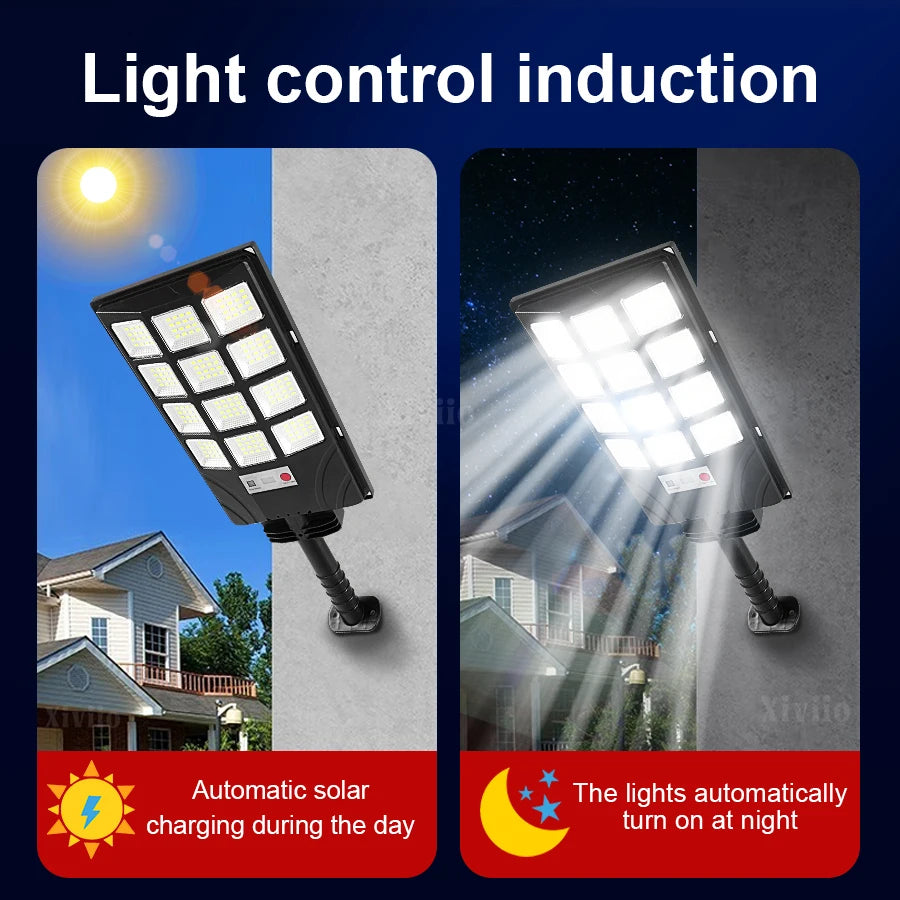 10000000LM 8000W/6000W Super Powerful LED Solar Light Outdoor IP65 Motion Sensor Outdoor Solar Wall Lamp Garden Street Spotlight