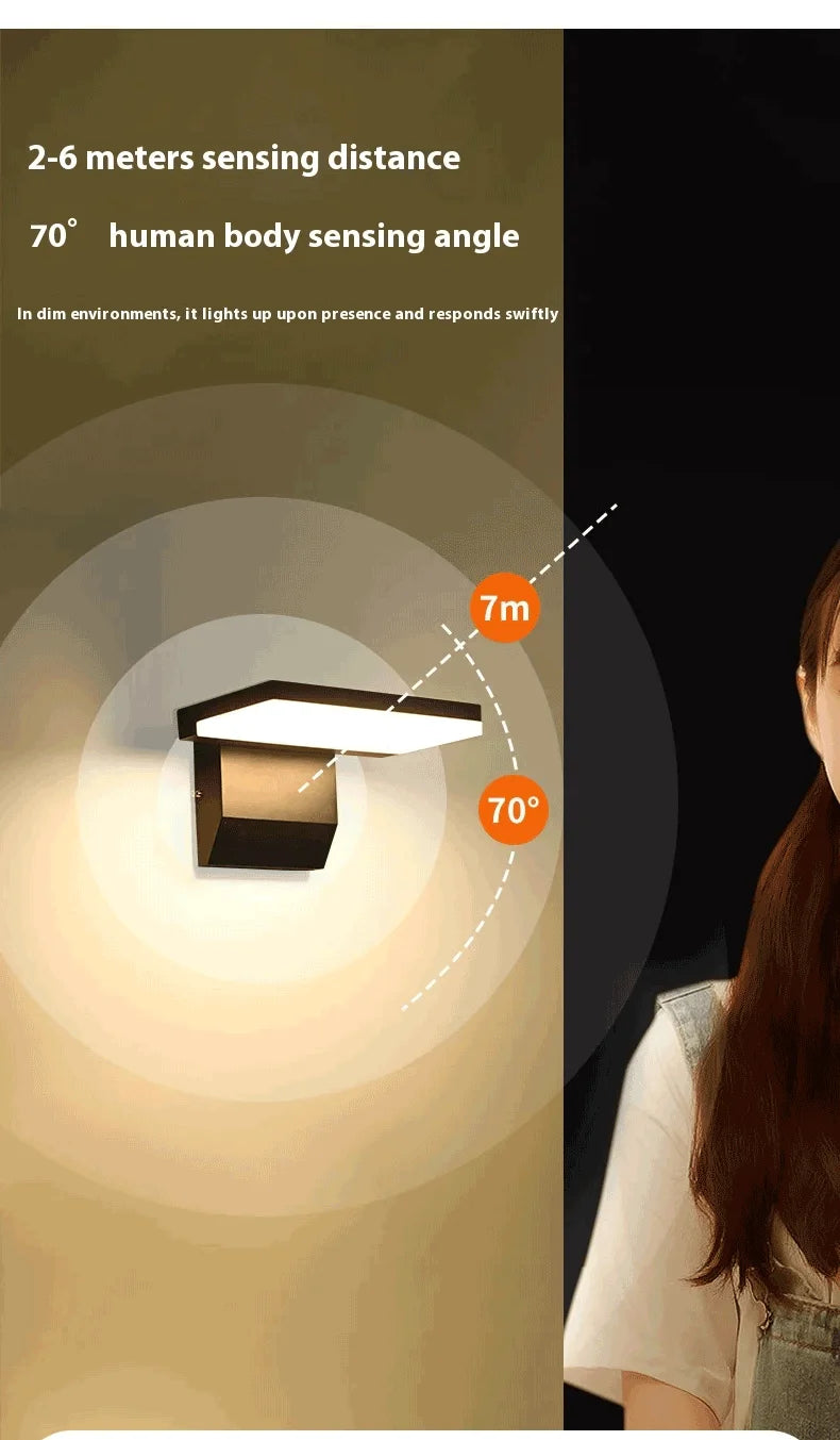Motion Sensor LED Wall Light