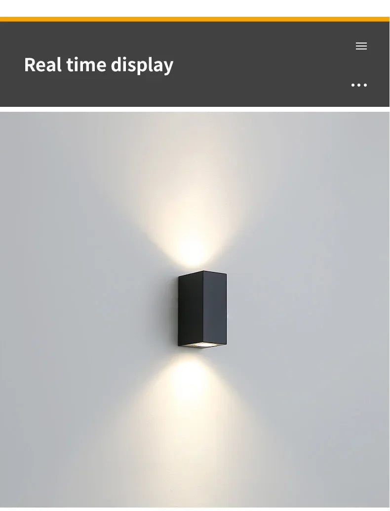 Led Wall Lamp Outdoor Waterproof IP65 Up Down GU10 AC110V 220V Lighting Garden Decoration Wall Lights for Indoor Lighting