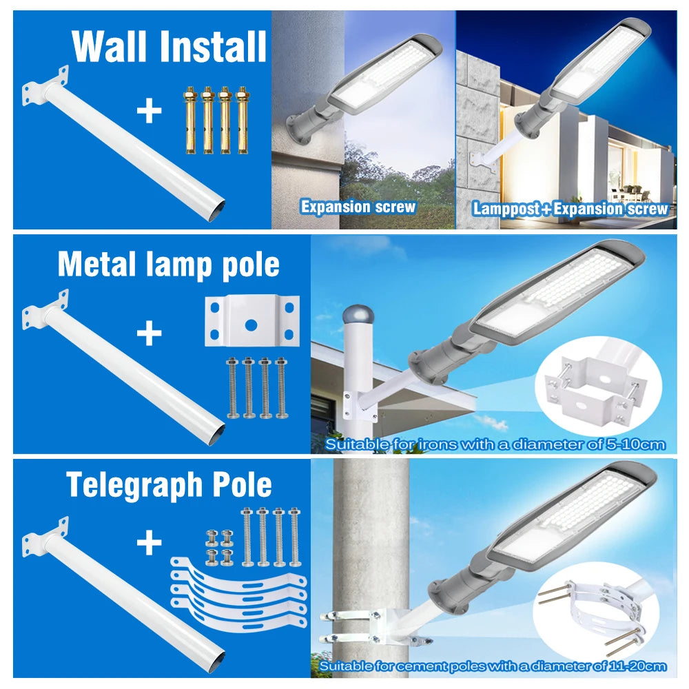 Waterproof Adjustable Lamp Arm LED Street Light for Outdoor