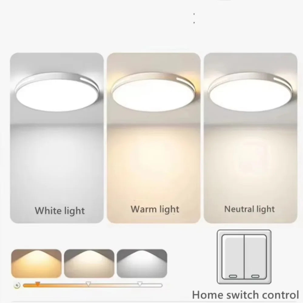 Modern LED Ceiling Lamp Living Room Bedroom Square Round Ceiling Light with Remote Control Dimmable AC 220V Indoor Home Lighting