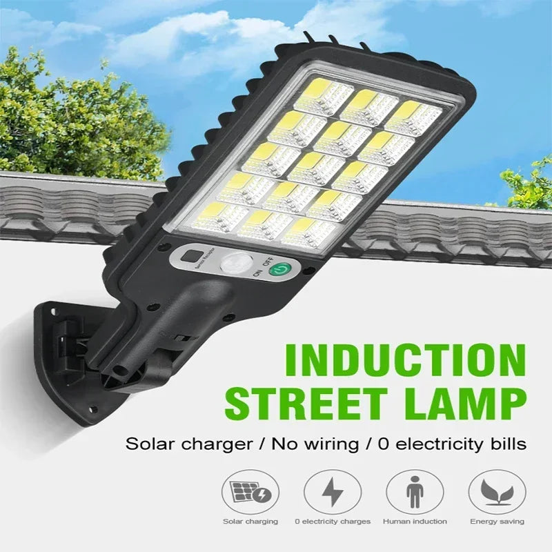 1/2/3/4PCS Solar Lights Outdoor- 3 Modes 200COB Waterproof Street Lamp Motion Sensor Security Lighting for Garden Patio Path Yard