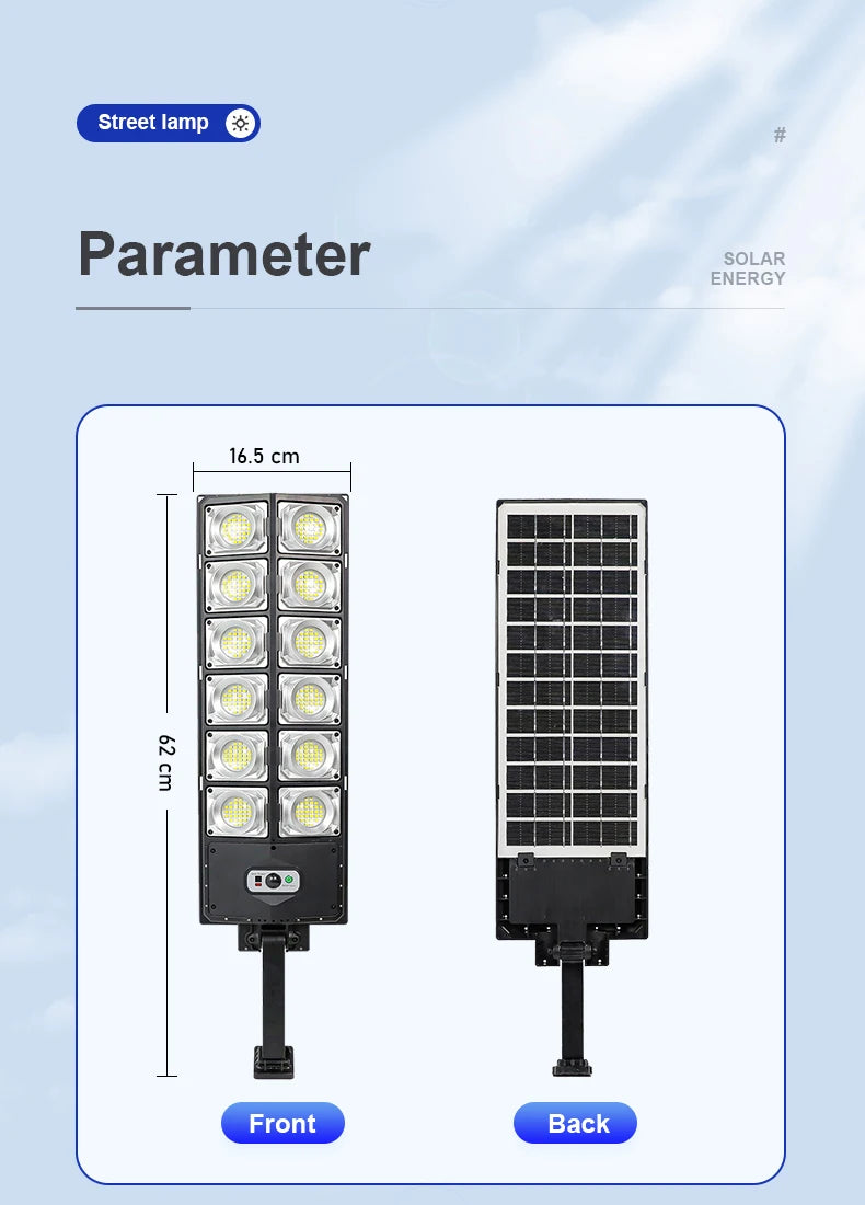 Motion Sensor Solar Street Lamp Ultra Bright External Solar Lamp Yard Garden Lantern