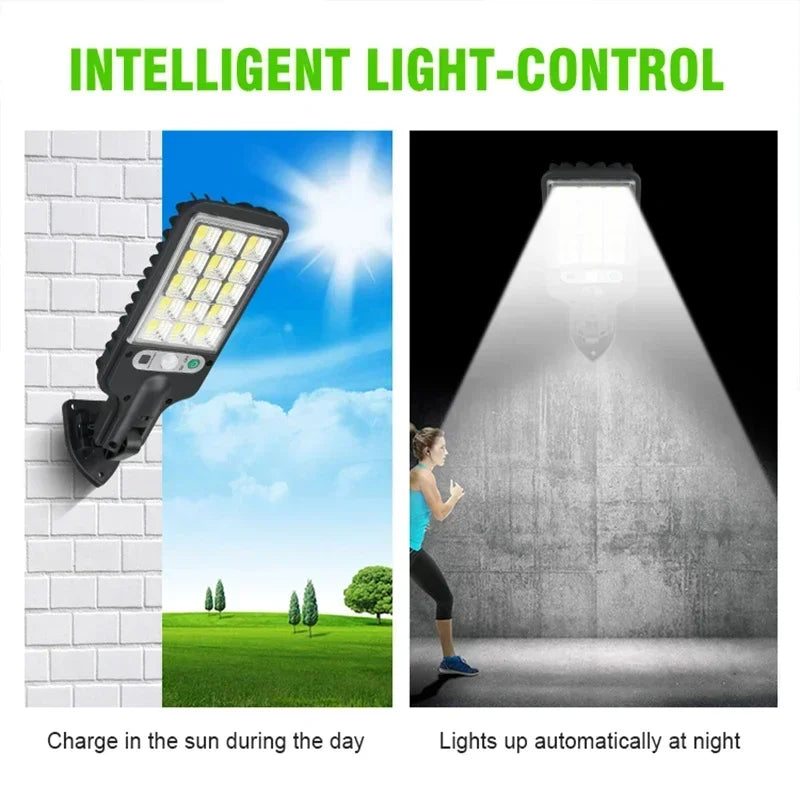 1/2/3/4PCS Solar Lights Outdoor- 3 Modes 200COB Waterproof Street Lamp Motion Sensor Security Lighting for Garden Patio Path Yard