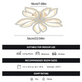 LED Ceiling Light Fixture, Modern Leaves Ceiling Lamp Flush Mount Ceiling for Living Room Study Room Dining Room Bedroom