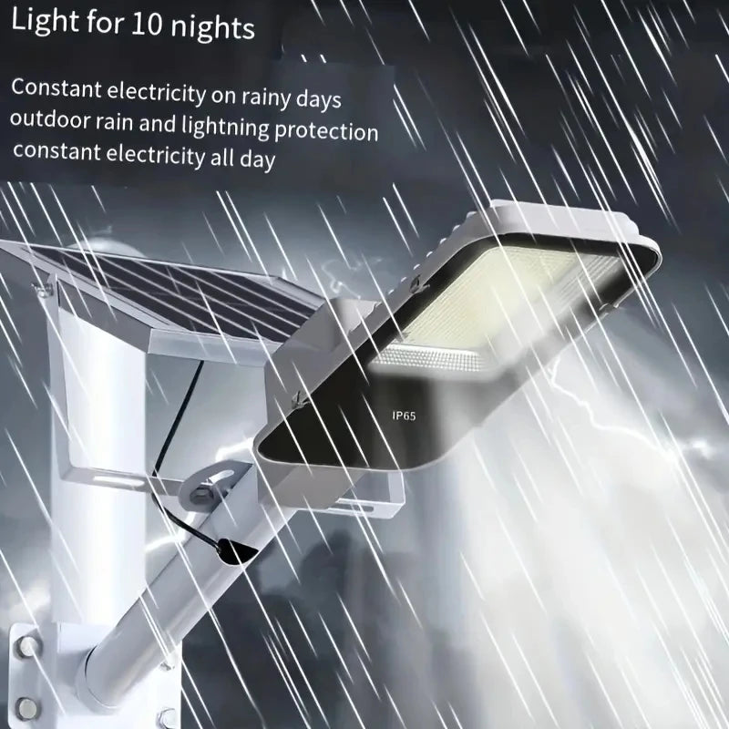IP65 Waterproof 357 LED Solar Street Light with Motion Sensor, Dimmable, 16000sq.ft Lighting for Garden Yard Driveway Pathway