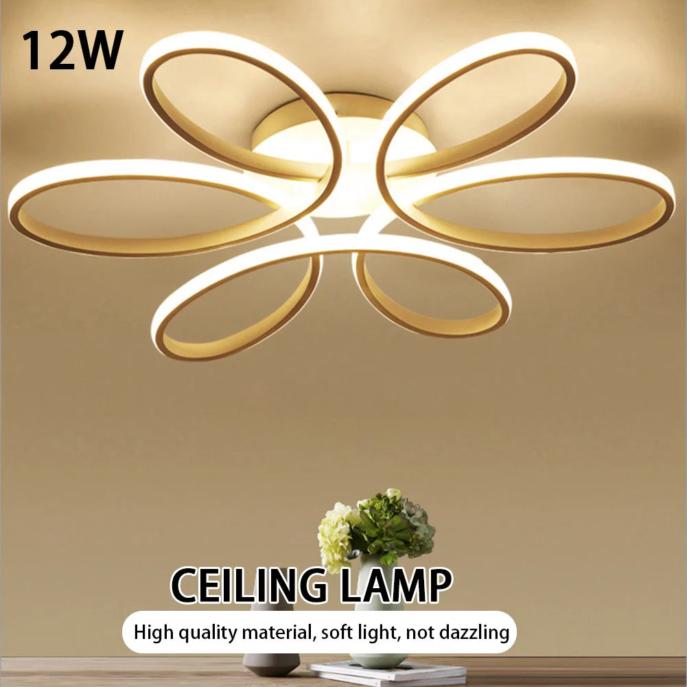 LED Ceiling Lamp Three Colors Flush Mount Lamp Modern Style Hallway Balcony Bedroom Living Room Chandelier Home Indoor Lighting