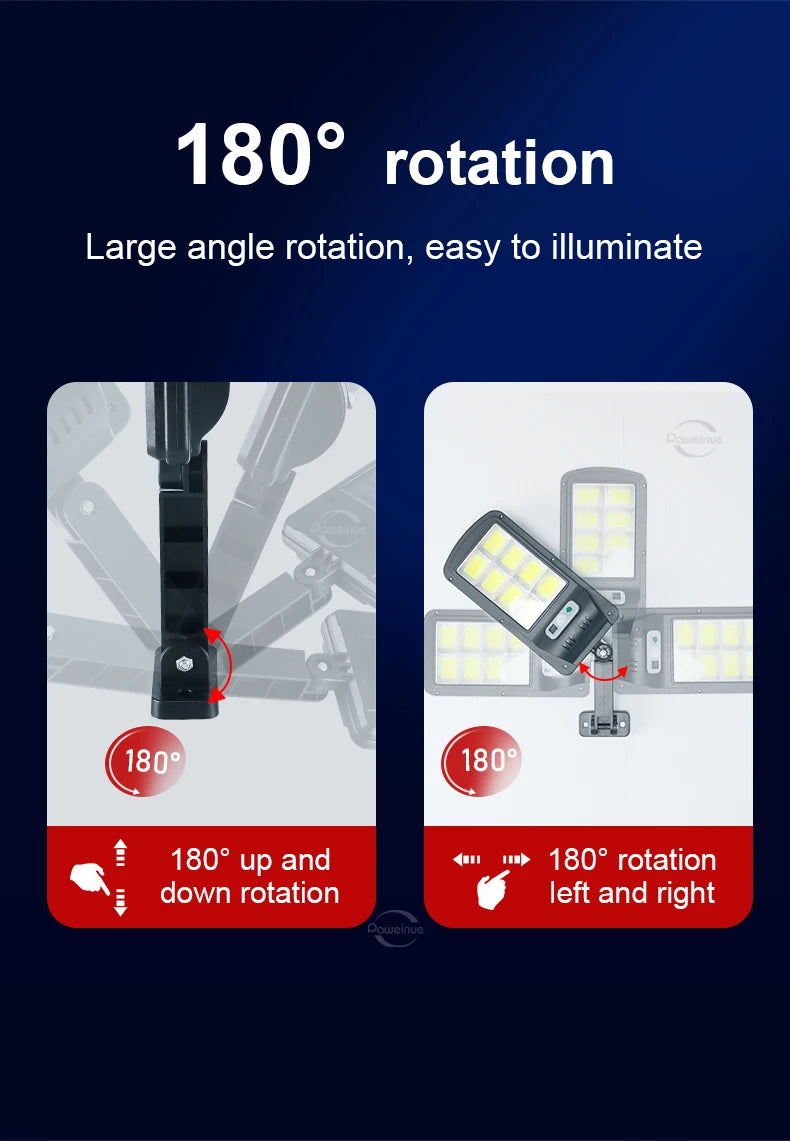 Super Bright 1008-LED Solar Lights Outdoor Street Lamp 3 modes IPX65 Waterproof Garden Lighting With Smart Motion Sensor