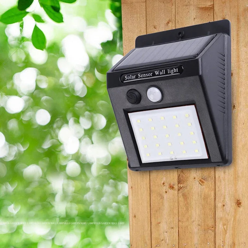 20-40LED Solar Lights Outdoor With 3 Mode Waterproof Motion Sensor Security Lighting LED Wall Street Lamp for Garden Porch Light