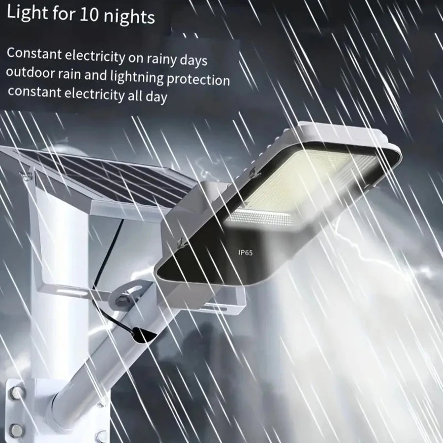 IP65 Waterproof 357 LED Solar Street Light with Motion Sensor, Dimmable, 16000sq.ft Lighting for Garden Yard Driveway Pathway