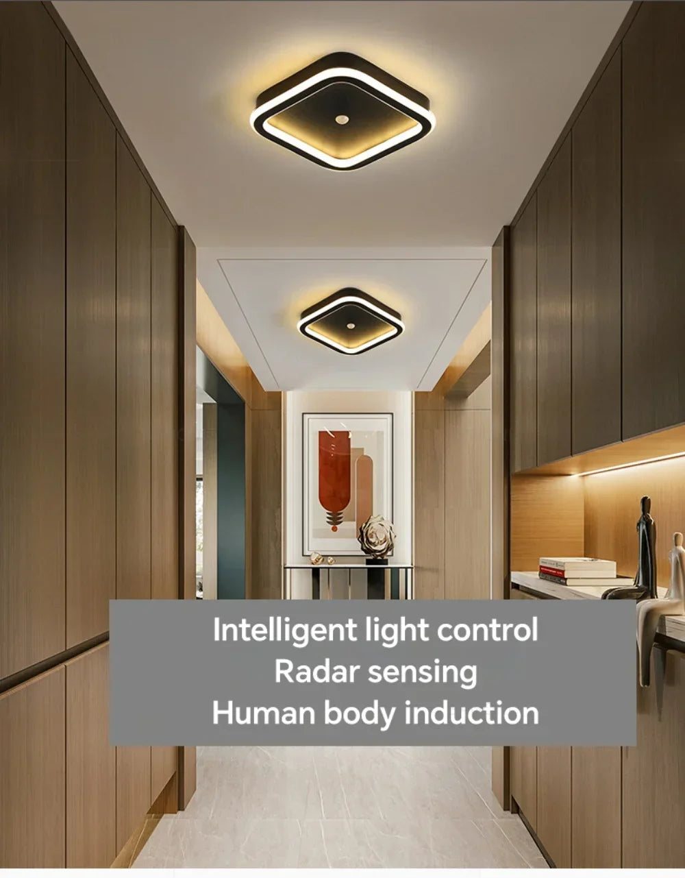 Modern LED Ceiling Lamp For Living Room Bedroom Aisle Corridor  Stairs Ceiling Light Motion Sensor Chandelier Lighting Fixture