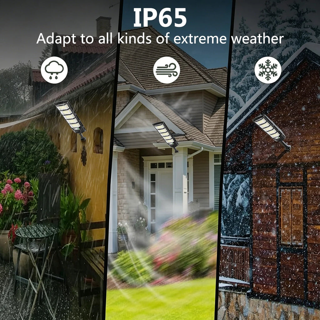 96/240LED Solar Lights Outdoor,IP65 Waterproof Street Lights Outdoor,3 Mode Motion Sensor Auto  Dusk to Dawn Solar Security