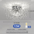 LED Ceiling Lights Dandelion Crystal Pendant Lamps Modern Indoor Ceiling Chandeliers Home Hotel Decorative Lighting Luminaire