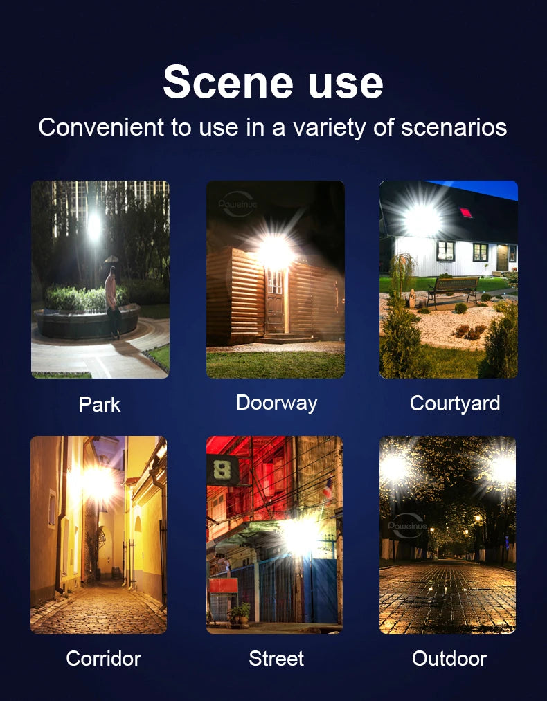 Super Bright 1008-LED Solar Lights Outdoor Street Lamp 3 modes IPX65 Waterproof Garden Lighting With Smart Motion Sensor