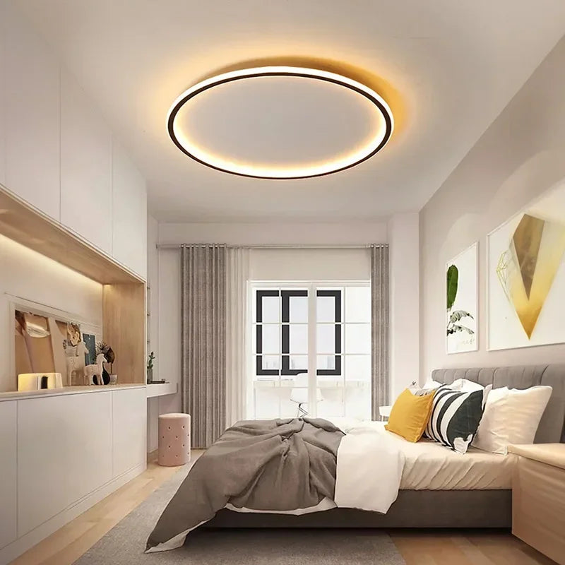 LED Modern Ceiling Light, Living Room, Bedroom, Hallway, Balcony, Circular Light, Pendant Lamp, Indoor Ceiling Lighting Fixture