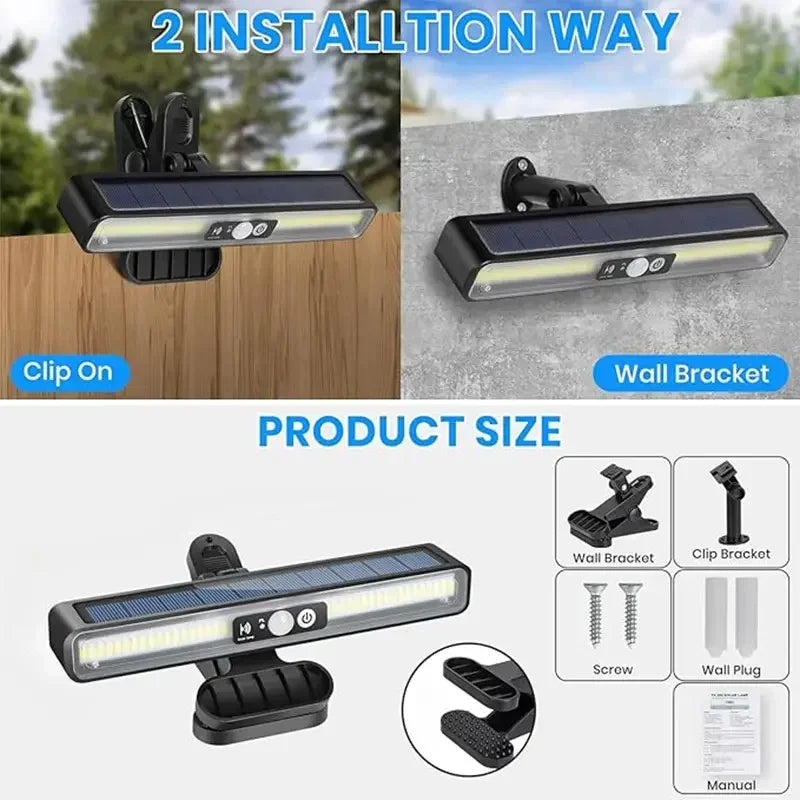 Newest Solar LED Light 300000LM Outdoor Solar Lamp Of Motion Sensor 4 Mode Waterproof IP65 Solar Garden Light Street Yard