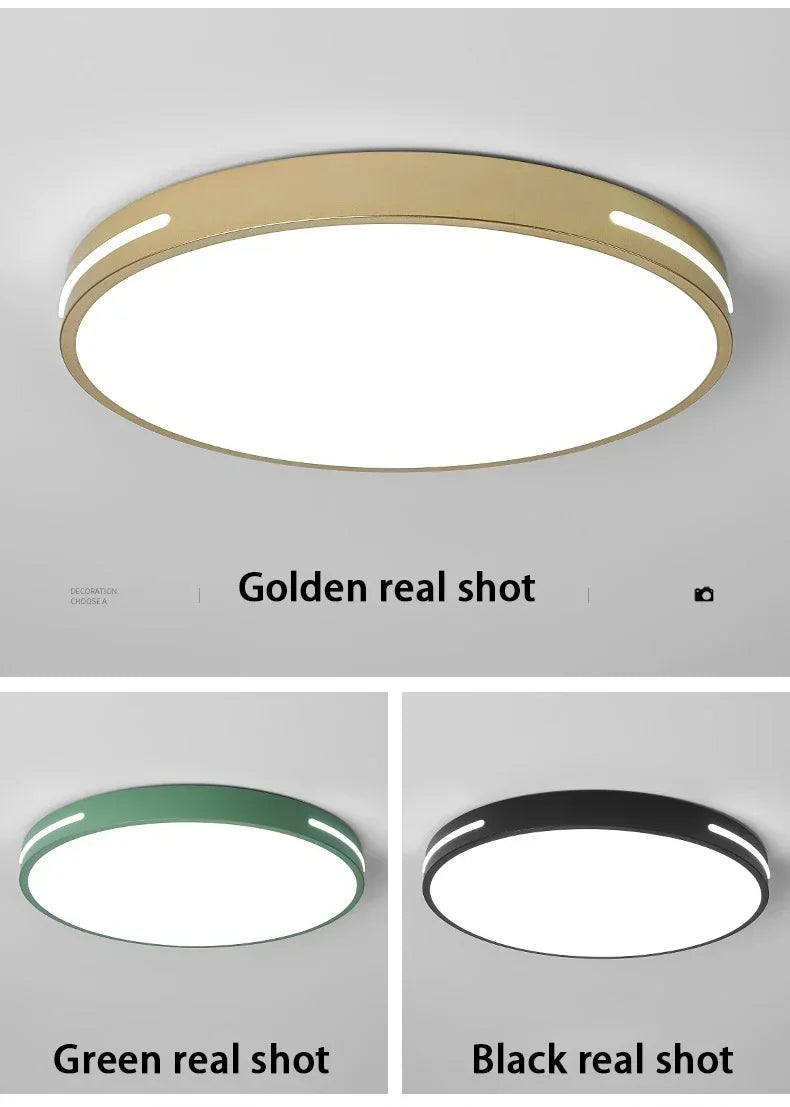 Modern LED Ceiling Lamp Living Room Bedroom Square Round Ceiling Light with Remote Control Dimmable AC 220V Indoor Home Lighting