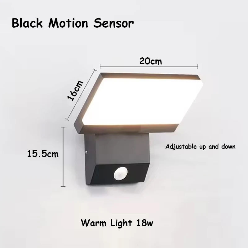 Motion Sensor LED Wall Light