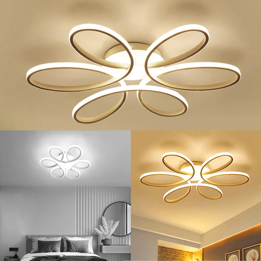 LED Ceiling Lamp Three Colors Flush Mount Lamp Modern Style Hallway Balcony Bedroom Living Room Chandelier Home Indoor Lighting