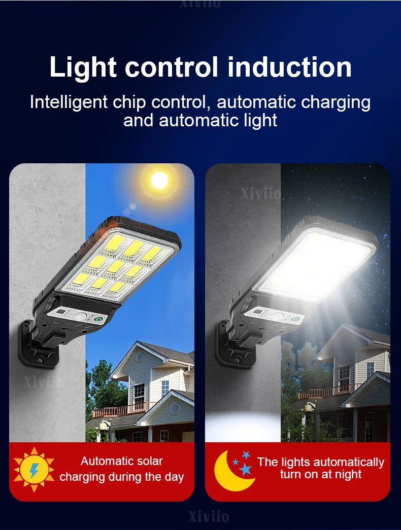1500W High Power Solar LED Lamp Super Bright Street Light Waterproof Motion Sensor Solar Garden Light Outdoor Yard Garage Lights