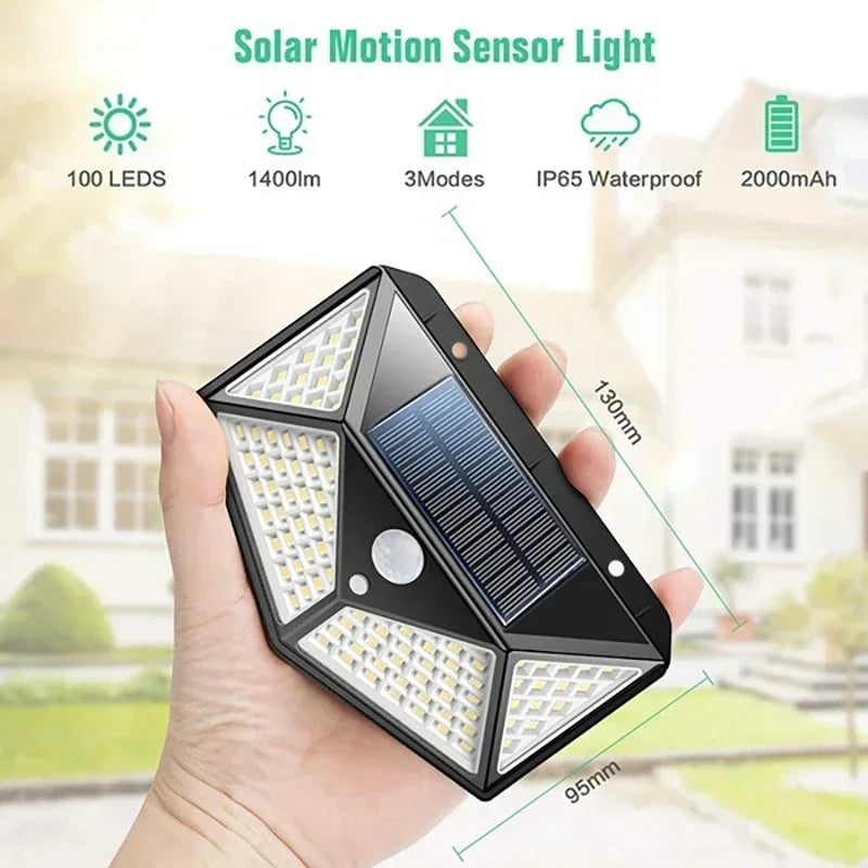 New Upgrade Solar, Street Light 12/8/6/4/2/1Pcs Outdoor Solar Wall Lamp PIR Motion Sensor Powered Sunlight for Garden Courtyard