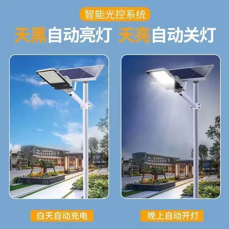 IP65 Waterproof 357 LED Solar Street Light with Motion Sensor, Dimmable, 16000sq.ft Lighting for Garden Yard Driveway Pathway