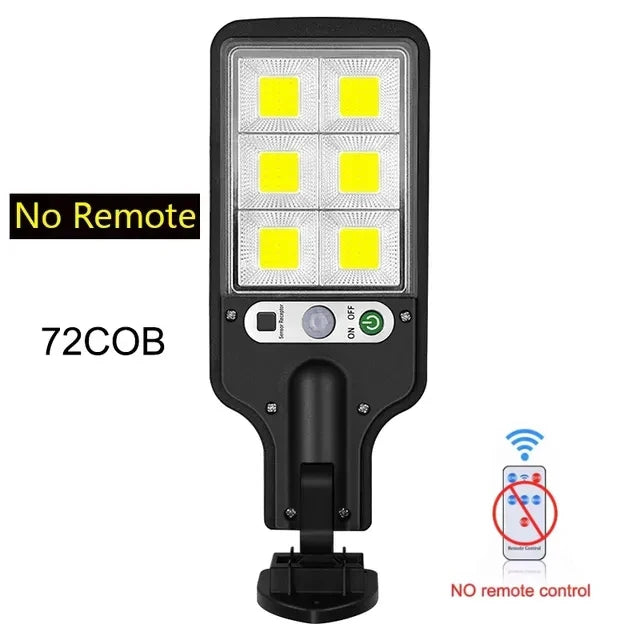 Solar Street Lights Outdoor,Solar Lamp With 3 Light Modes Waterproof Motion Sensor Security Lighting for Garden Patio Path Yard