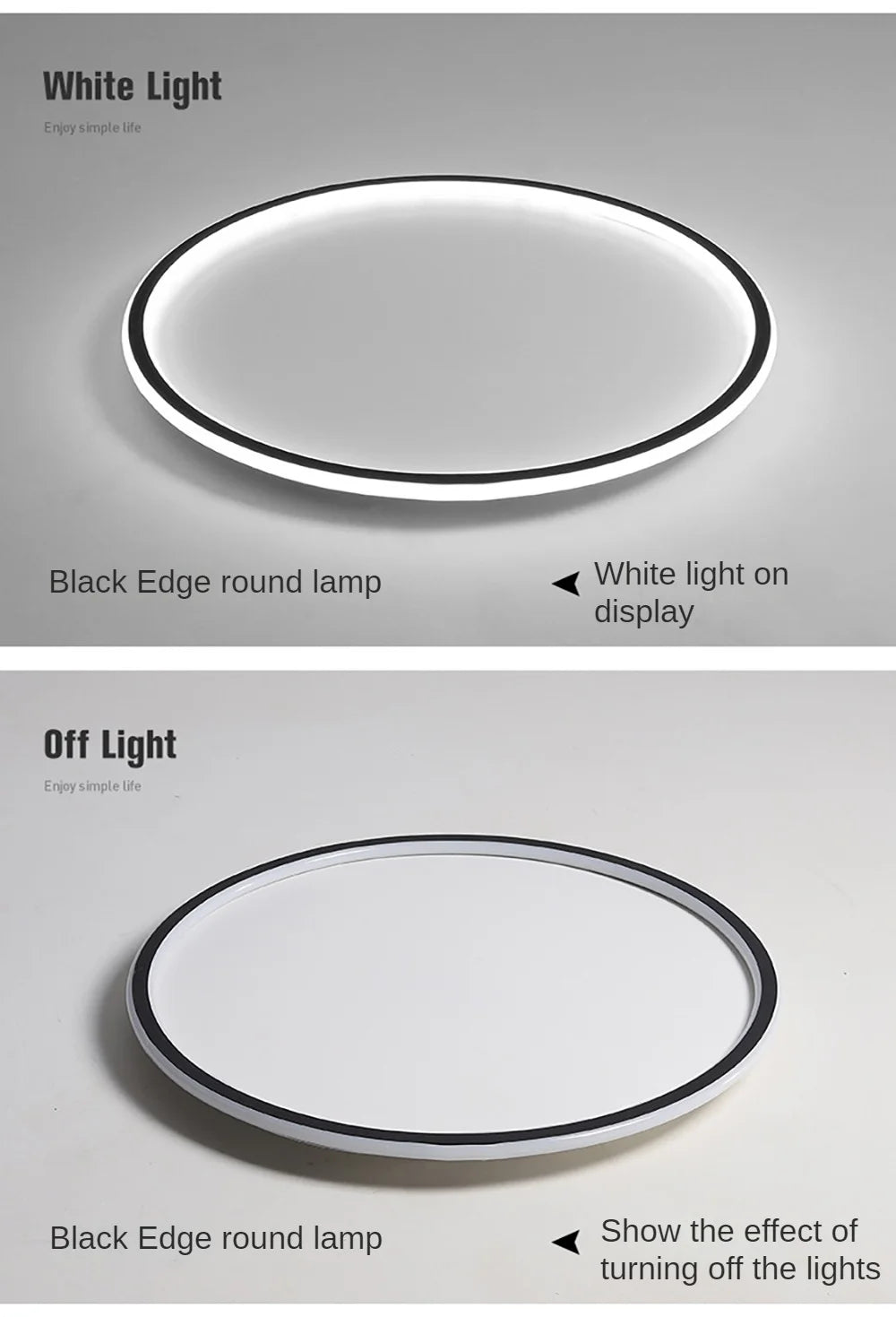 LED Modern Ceiling Light, Living Room, Bedroom, Hallway, Balcony, Circular Light, Pendant Lamp, Indoor Ceiling Lighting Fixture