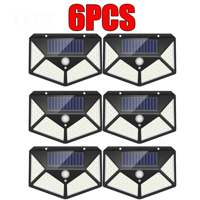New Upgrade Solar, Street Light 12/8/6/4/2/1Pcs Outdoor Solar Wall Lamp PIR Motion Sensor Powered Sunlight for Garden Courtyard
