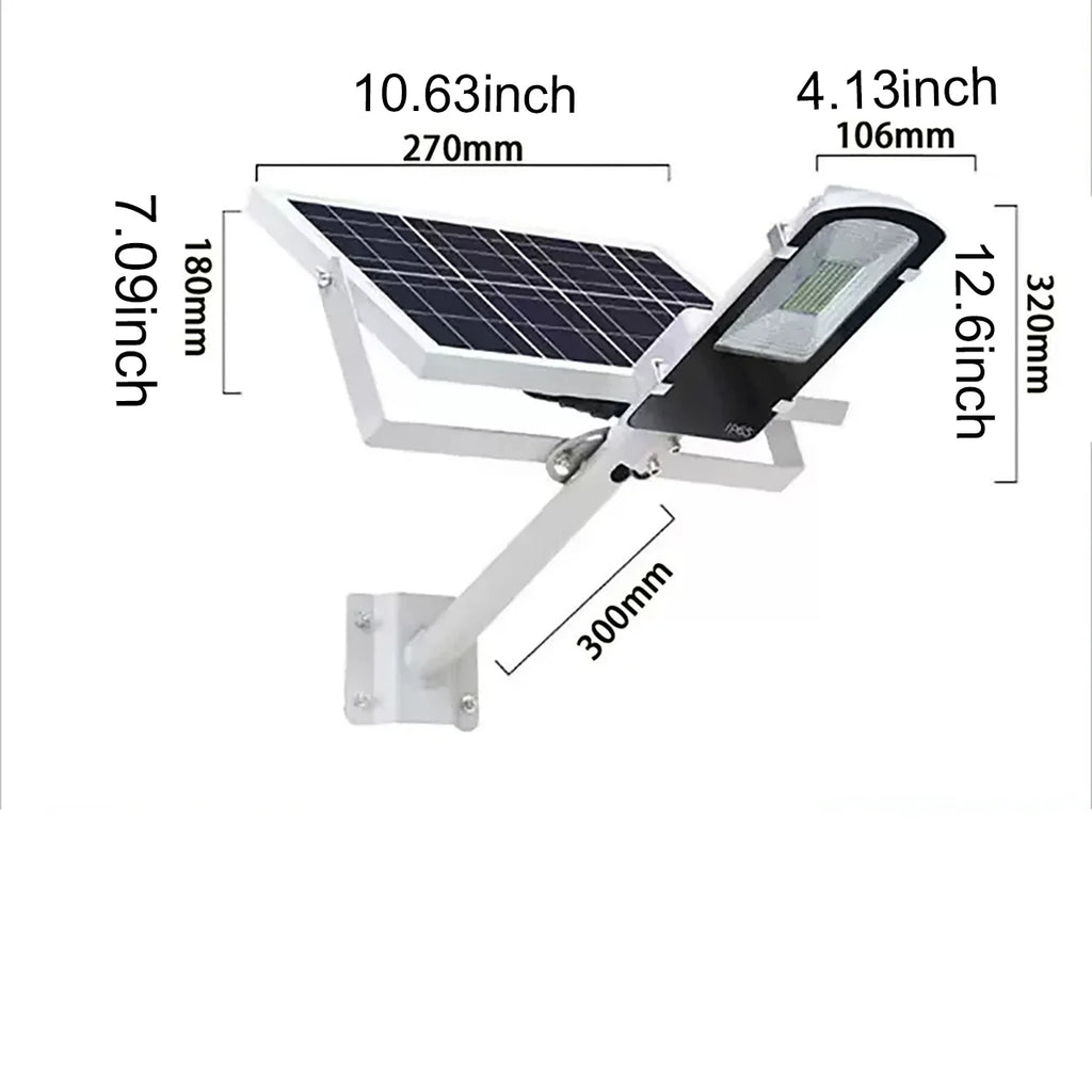 Solar Street Lights Outdoor IP67 Solar Lamp Dusk to Dawn Solar Powered Road Light for Garden/Parking-Lot