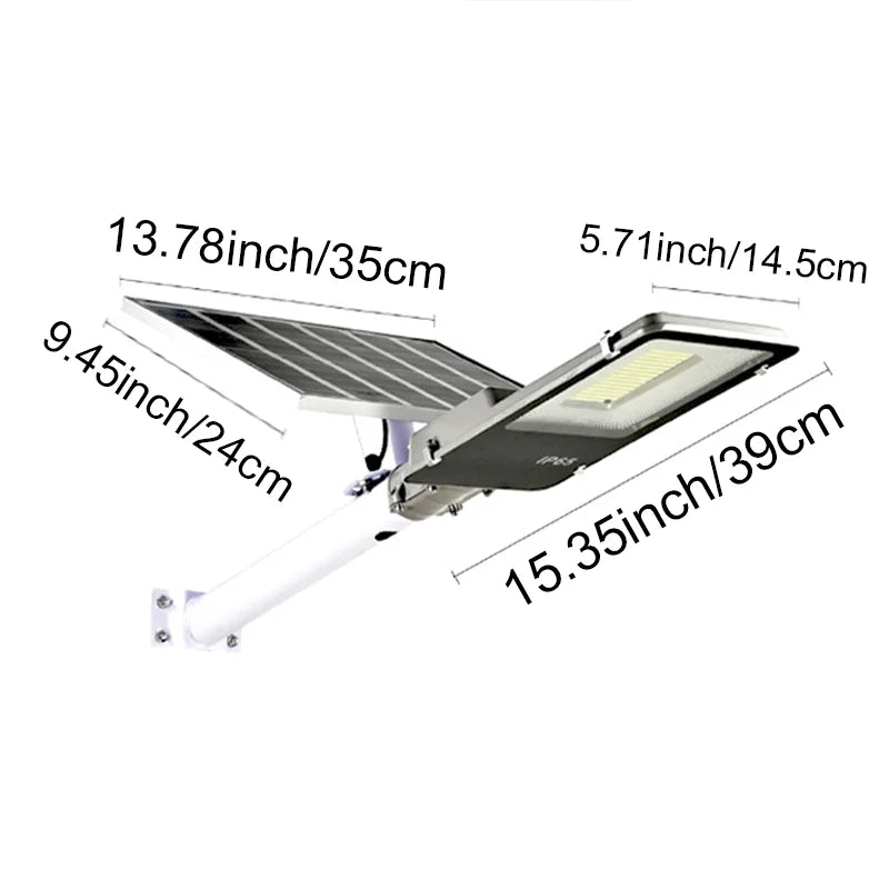 Solar Street Lights Outdoor IP67 Solar Lamp Dusk to Dawn Solar Powered Road Light for Garden/Parking-Lot