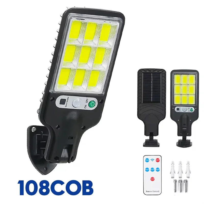 Newest Solar LED Light 300000LM Outdoor Solar Lamp Of Motion Sensor 4 Mode Waterproof IP65 Solar Garden Light Street Yard